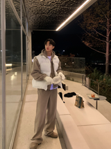 コーデュロイハットツーウェイフーデッドジップアップ
