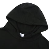 MVR PATCH LOGO SLEEK HOODIE SWEATSHIRT BLACK