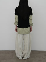 [prts made] Relaxed-Fit Washed Shirts (pale olive)