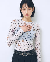 Dot See-Through Animal T-Shirt