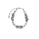 [Celeb pick] Gray gemstone twist Bracelet