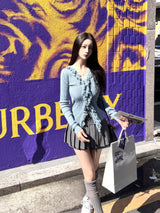 1075. Fringe wool knit cardi (4color)