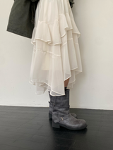 シフォンアンバランススカート
