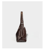 Lace-Up Drawstring Mini Tote Bag