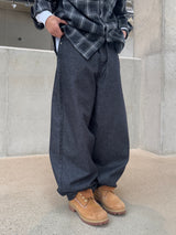 Non-Fade Balloon Denim Pants (No.854)