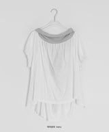 カヒニオフショルダータイシャーリング半袖Tシャツ