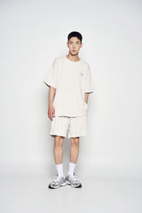 25SS エンボロゴワッフルショートパンツ アイボリー
