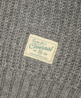 Women’s Multi-Yarn V-Neck Knit Melange Gray