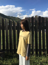 YWD ロゴTシャツ_イエロー
