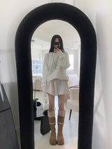 [UNISEX] Cloudy Season Overfit Angora Crewneck Long Sleeve Knit (7 colors)