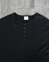 SIO ワッフルヘンリーネックロングスリーブTシャツ