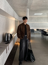 Bake Eco YKK Biker Leather Blouson Jacket