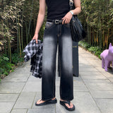 ラボワイドブラッシュデニムパンツ(2カラー)