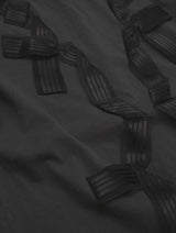 リボンTシャツ_charcoal