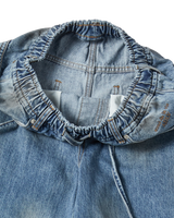 26SS WOMAN DIRTY WASHED WIDE DENIM PANTS