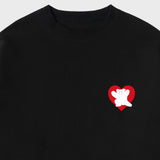 [UNISEX] ベアハートバックプリントマントゥマン