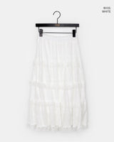 Reumin Frill Lace Long Skirt