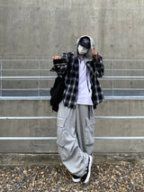 Coach Check Over Hooded Shirt (2color)