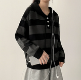 Beaded Dangara Snap Knit Hooded