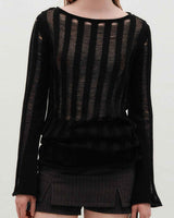 Loose Gauge Knit _ BLACK