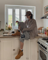 Scuz seersucker check shirt