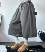 SNAP OVER BASIC BERMUDA PANTS 🩵💕🧸🤎8COLOR