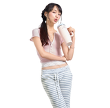 BABY POWDER LACE TEE [PINK]