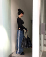 [MADE] TAS Side Slit Long Sleeve Top