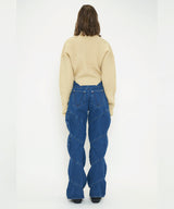 SPIRAL DENIM PANTS
