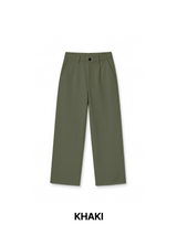 LO Vien Pintuck Half-Banding Semi Wide Pants (4C)