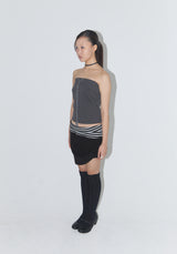 Button Point Top - Charcoal