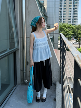 サイドライン バミューダ トラックパンツ
