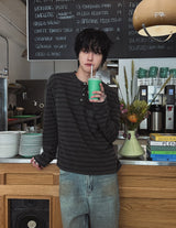 ラブピグメントヘンリーネック長袖Tシャツ