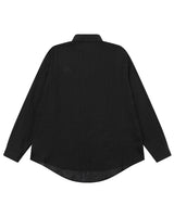 NUVIA LOOSE-FIT SEE THROUGH SHIRT (2color)