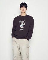 25FW AC BEAR WELCOME SWEATSHIRT DARK BROWN