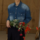 ASCLO Western Brush Denim Shirt (2color)