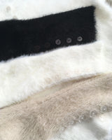 Rodan Angora round-neck fur cardigan