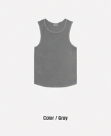 unisex pigment sleeveless shirt
