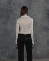 Metal Triclipse Polo Long Sleeve Beige
