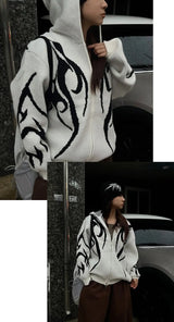 Irie knit zip-up white