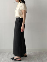 Rivet Stripe H-Line Skirt