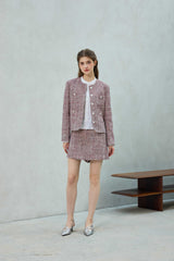 CHERISH TWEED SKIRT PANTS / RED