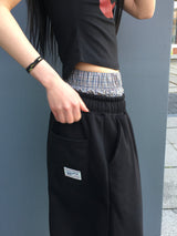 Dio Check Sagging Sweatpants (2c)