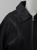 スクラッチレザーカラージャケット (unisex)