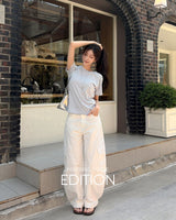 [MADE] Chemi curved wide pants