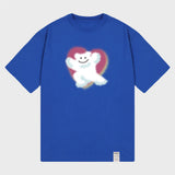 [UNISEX] スレイベア ビッグクラウドスマイル 半袖Tシャツ