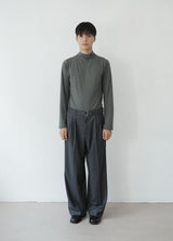 ドレープモックネックTシャツ