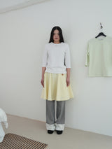 COMFY 3/4 SLEEVE T (WHITE)