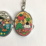 オーバルミラーキーチェーン