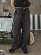 マッコイピンタックデニムワイドパンツ